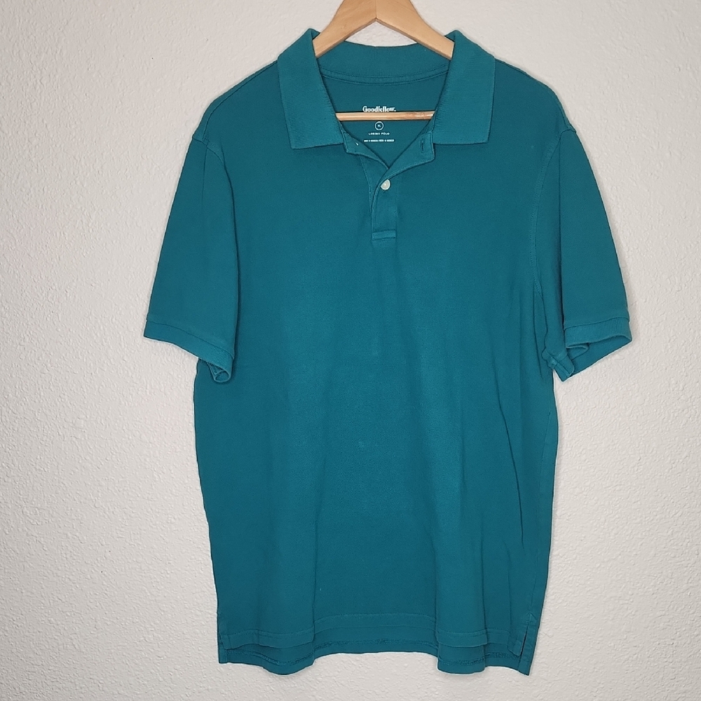 Goodfellow & Co Blue Polo Shirt Classic Casual Fit